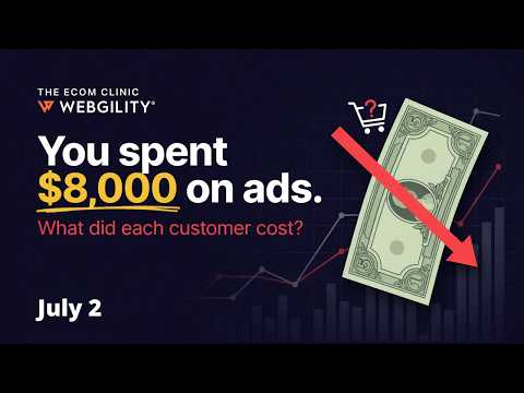 You spent $8,000 on ads. How much did each customer cost?