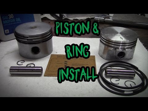 How to install a piston and rings