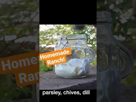 Homemade ranch dressing! #ridiculouslybigsalad #eatlikeabear
