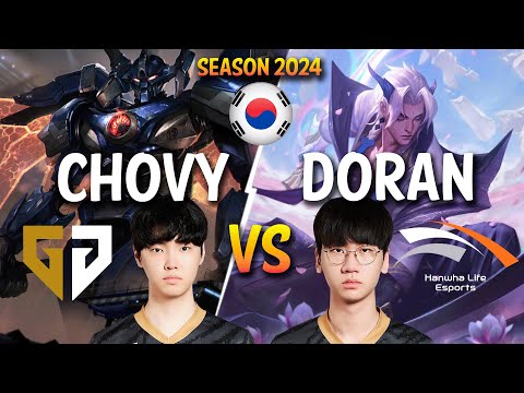 GEN Chovy vs HLE Doran - Chovy AATROX vs Doran YONE Top - Patch 14.3 KR Ranked CHALLENGER | lolrec