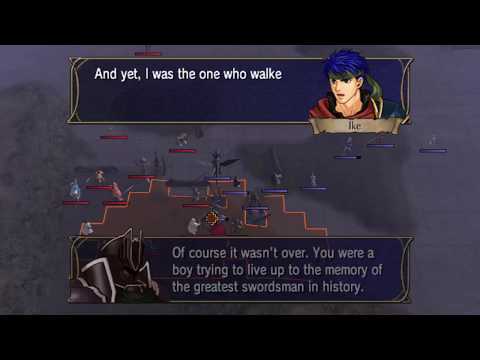 Fire Emblem Radiant Dawn - Ike's Battle/Death Conversation With The Black Knight in Part 3 Chapter 7