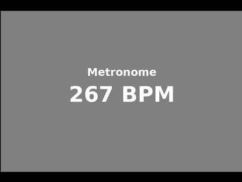metronome 267 bpm