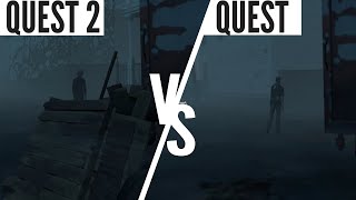 The Walking Dead Saints &amp; Sinners Oculus Quest 2 vs Quest 1 Graphics Comparison
