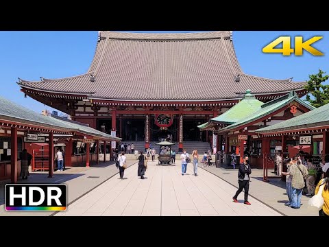 Splendors of Sensoji: A 4K HDR Walk through Asakusa's Iconic Temple and Shopping Streets (浅草寺散歩)