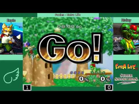 Melee @ Extra Life Café Nov. 2017 - Explo (Fox, Falco) vs. Ridley (Samus) - Poules