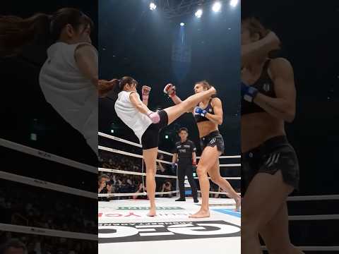 【2連撃KO！ハイキック&左フック】蹴撃流空手 vs 総合格闘技v #karate  #KO #HighKick #MMA #Knockout
