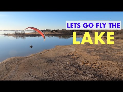 Paramotor Flight Day 2-18-22  Flying the lake from BFL LZ