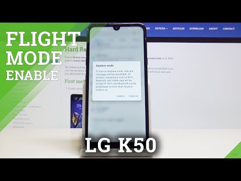 How to Enable Flight Mode in LG K50 - Airplane Mode