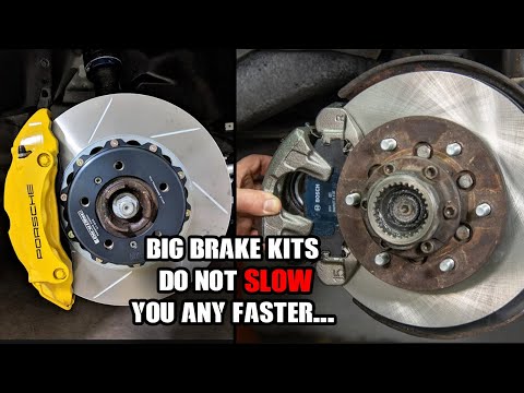 HERE'S WHY BIG BRAKE KITS DON'T SLOW YOUR CAR ANY FASTER... (SURFACE AREA DOESN'T INCREASE FRICTION)