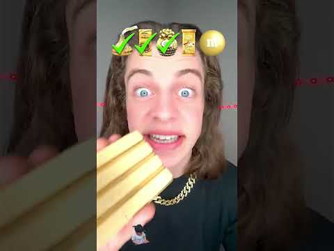 Gold chocolate ASMR #shorts