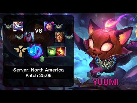 Yuumi Support + Varus vs Neeko + Sivir - NA Challenger - Patch 25.09
