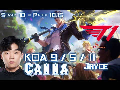 T1 CANNA JAYCE vs KARMA Top - Patch 10.15 KR Ranked
