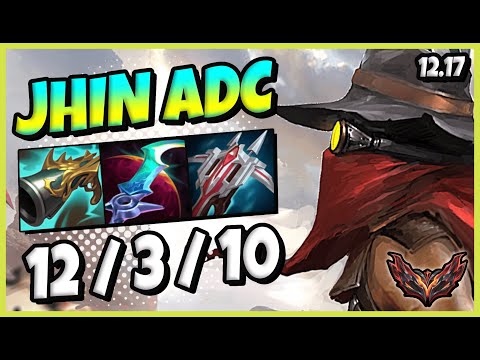 Jhin ADC vs Xayah / KR Grandmaster / Patch 12.17 / Season 12 [ 12 / 3 / 10 ] 🔥