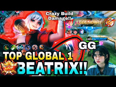 Top Global 1 Beatrix | "Crazy Build Damage Gameplay" | MLBB Performance By. ßem vs ai