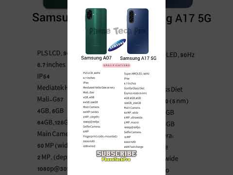Samsung a17 5g vs Samsung a07 4g