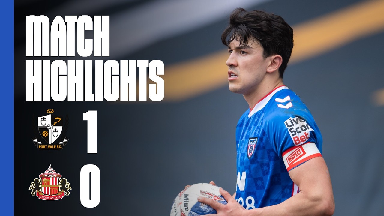 Extended FA Cup Highlights | Port Vale 1 - 0 Sunderland AFC - YouTube