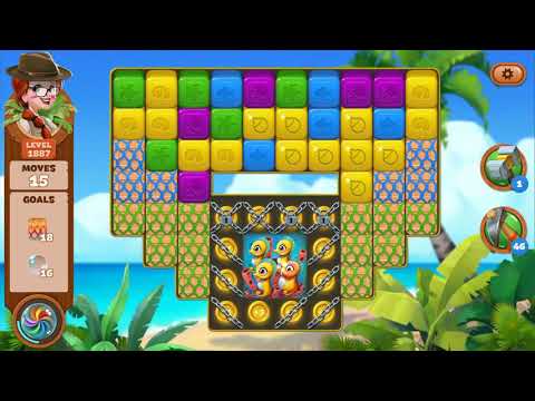 Lost Island Blast Adventure Level 1887 NO BOOSTERS - A S GAMING ✔️