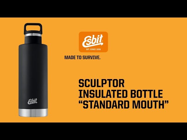 Видео Термофляга Esbit IB1000SC-S Sculptor 1L Thermal Bottle (Silver/Black)