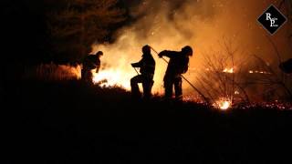 preview picture of video 'Grote natuurbrand bij Loon op Zand'
