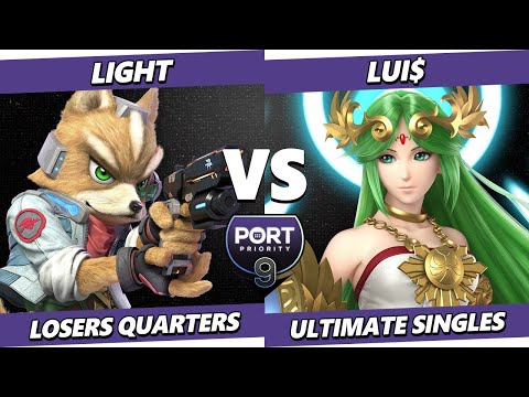 Port Priority 9 TOP 8 - Lui$ (Palutena) Vs. Light (Fox) Smash Ultimate - SSBU