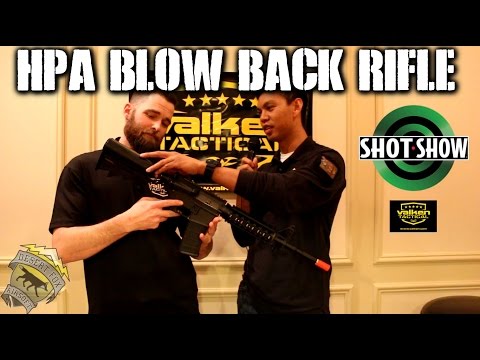 DesertFox Airsoft SHOT Show 2015: High Pressure Air Blow Back Rifle from Valken