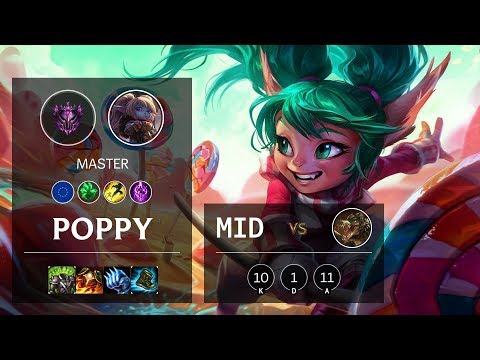 Poppy Mid vs Renekton - EUW Master Patch 10.10