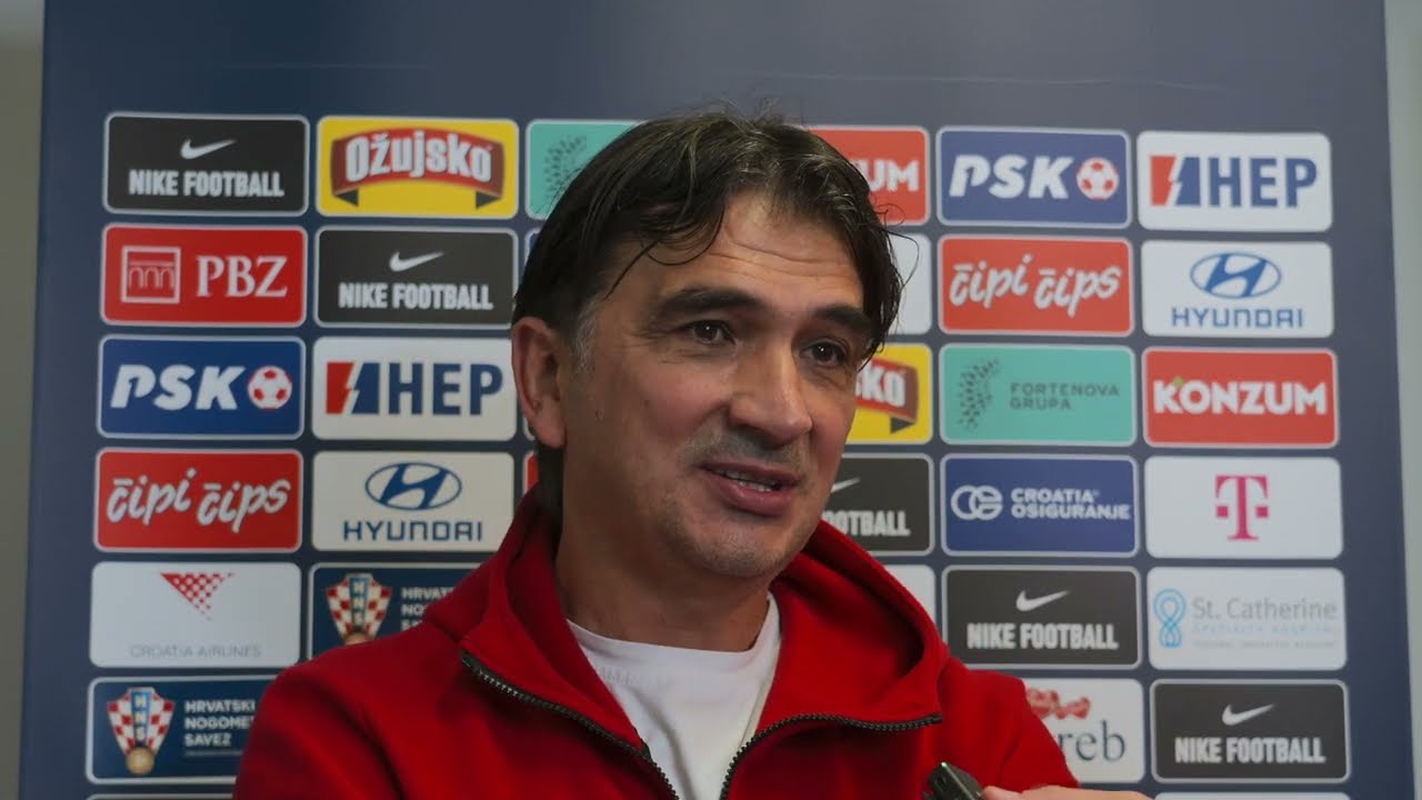 Zlatko Dalić, Luka Modrić and Ante Budimir after the clinching win against Armenia