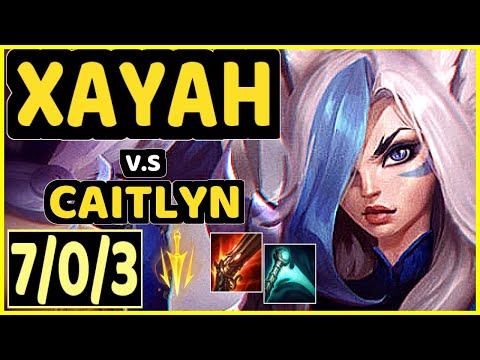 LUGER (XAYAH) vs CAITLYN - 7/0/3 KDA BOTTOM ADC CHALLENGER GAMEPLAY - EUW