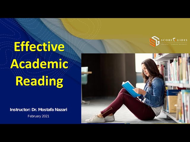 Mastering Academic Reading: Strategies for Effective Writing ...