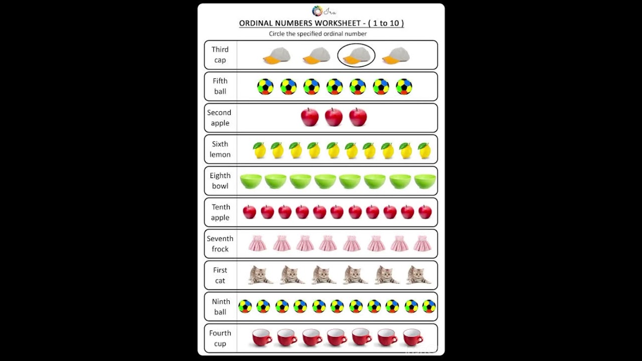 Ordinal numbers worksheets in class 1 #saazeduca #maths #shorts 😊👍