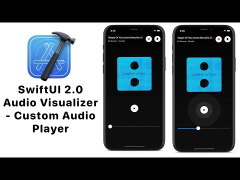 SwiftUI 2.0 Circular Audio Visualizer - SwiftUI Custom Audio Player - AVKit - SwiftUI 2.0 Tutorials
