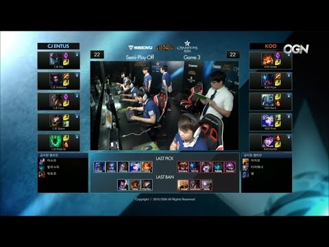 CJ vs KOO Game 3 Highlights - CJ ENTUS vs KOO TIGERS – PLAYOFFS ROUND 2 LCK Champions Korea Summer