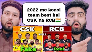 CSK Vs RCB Full Comparison 2022 | Team Comparison | कौन है बेहतर  | pakistani real reaction