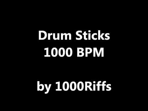 Drum Sticks Metronome : 1000 BPM - Beats Per Minute