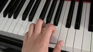 Very basics of piano, finger numbers, names of keys, C major scale, finger tuck, (song) Twinkle little star.