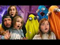 RAiNBOW GHOSTS 3 - new BABY ORANGE ghost!! Adley & Dad Save Mom then Escape the Purple Portal House