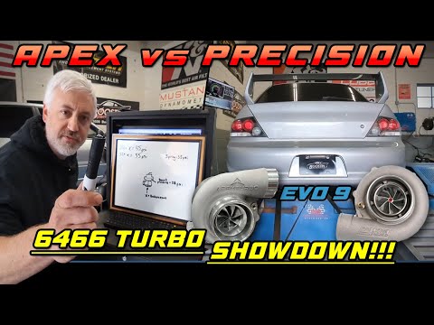 Apex vs Precision - 6466 Turbocharger Showdown - Back-to-Back Dyno Testing - Turbo - 4G63 Evolution