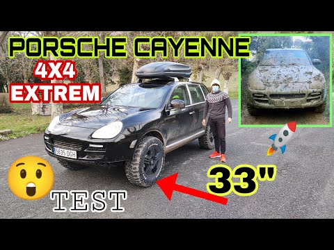 🏁Prueba PORSCHE Cayenne V8 4X4 Extreme Off Road con Ruedas 33″🚀 BRUTAL!!😲 Tutorial como preparar
