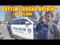 Bodycam DUI Arrest Daytime Drunk Driving On 2 Flat Tires