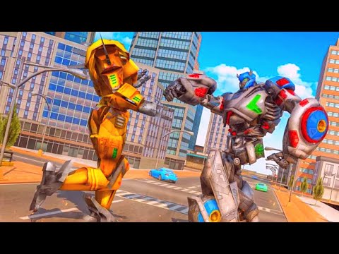 Flying Tiger Robot Flying Bike Transformation City Crime Android Gameplay