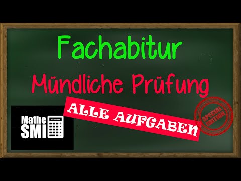 Mathe Abitur/Fachabi: Mündliche Prüfung Zusammenfassung / Themenübersicht