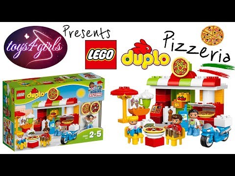 Lego Duplo My Town Pizzeria set building tutorial video