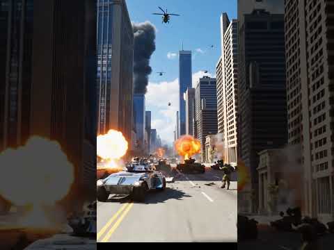 🤖 Streets of Fire and Robot Invasion Robot War Underway! 🤖 #RobotWar #Robots