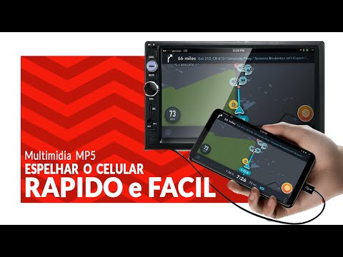 Como fazer o espelhamento do celular iphone e android na Central multimídia MP5