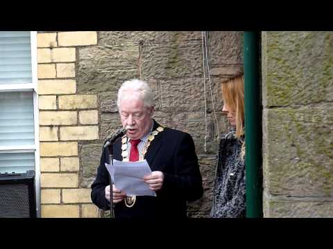 Ottilie Patterson memorial plaque unveiling Comber NI Feb 2012.MOV