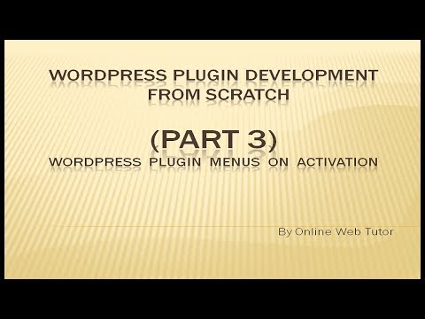 Wordpress Plugin Development tutorial from scratch Part 4 Wordpress Submenus of Plugin Menu