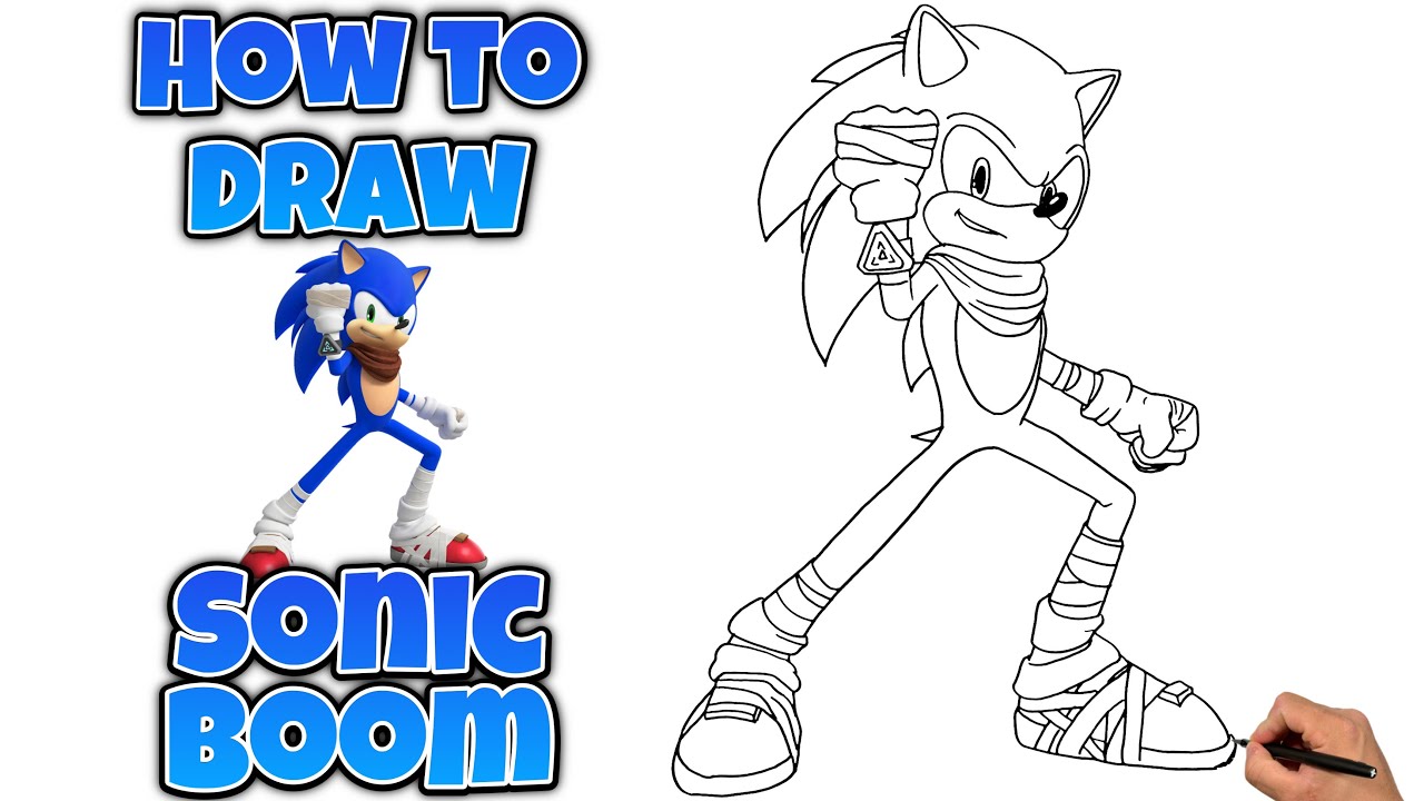 How To Draw Sonic | SONIC BOOM #sonicboom #drawing #sonicdrawing
