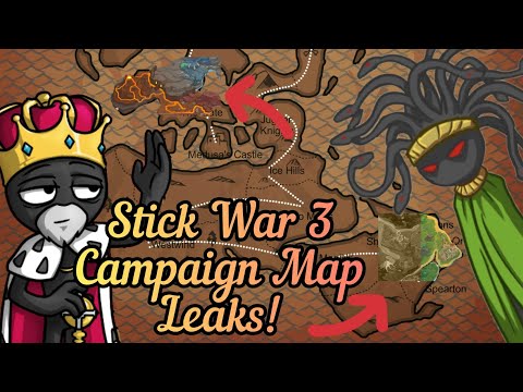 All Stick War Games Campaign Maps Comparison And New Update Leaks! Stick War Legacy, 2, Stick War 3