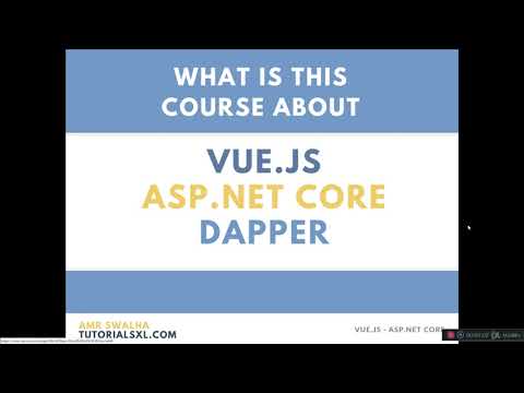 ASP.NET Core 2.0 Vue.JS Starter Guide - learn Web Development