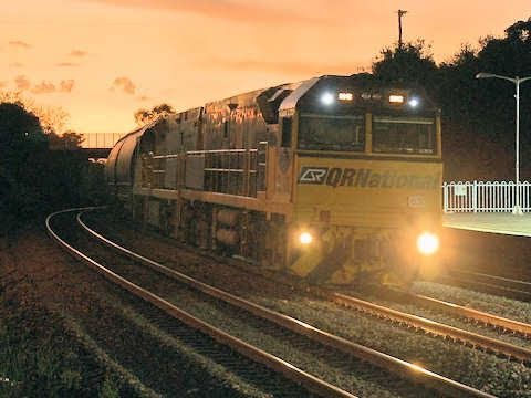QRNational Coal Train at Sunset - Australian Coal Trains by PoathTV